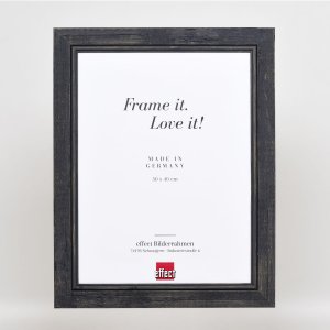 Efektný rám na obrazy z masívneho dreva 2240 čierny 59,4x84,1 cm múzejné sklo