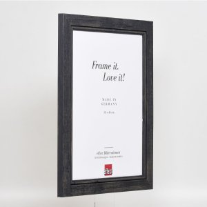 Efektný rám na obrazy z masívneho dreva 2240 čierny 59,4x84,1 cm múzejné sklo